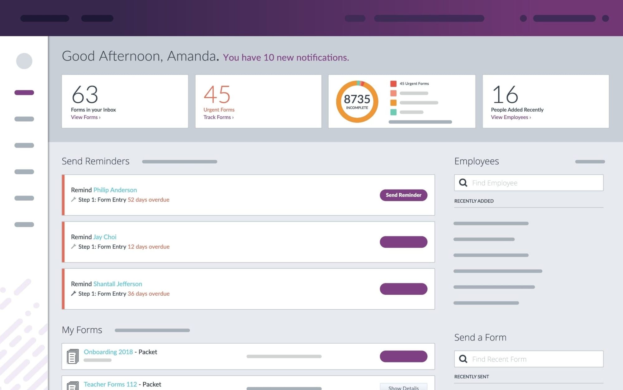 Frontline Central - Dashboard